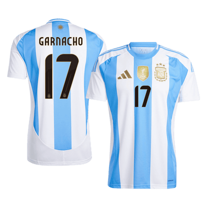 Tricouri Fotbal Argentina GARNACHO #17 Acasă 2024 - Super (mărime mare)
