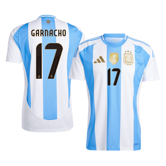 Tricouri Fotbal Argentina GARNACHO #17 Acasă 2024 - Super (mărime mare)
