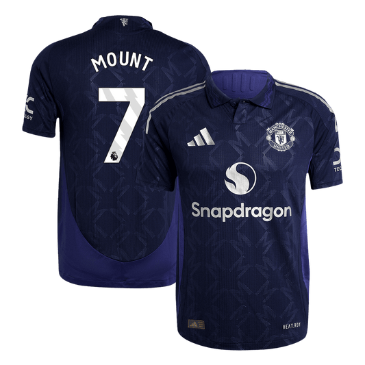 Tricouri Fotbal Manchester United MOUNT #7 Deplasare 2024/25 Authentic