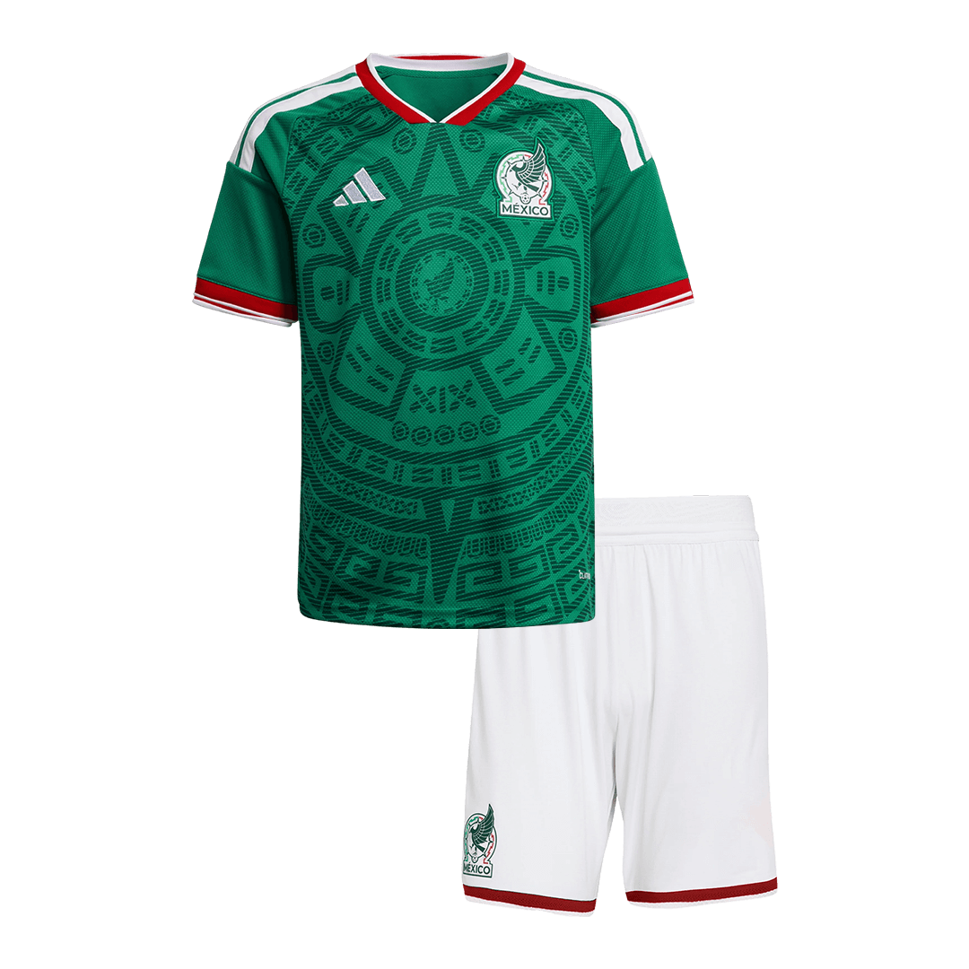 Set Tricouri Fotbal Mexico Acasă 2026 Pentru Copii - Premium