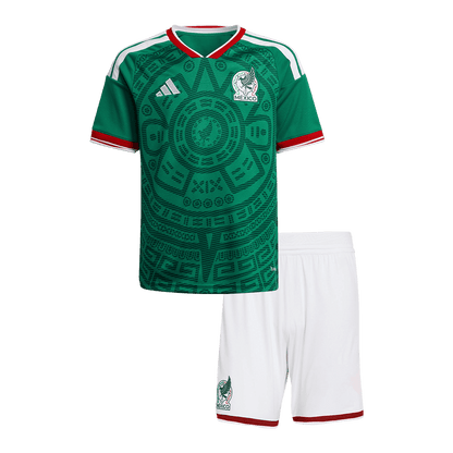 Set Tricouri Fotbal Mexico Acasă 2026 Pentru Copii - Premium
