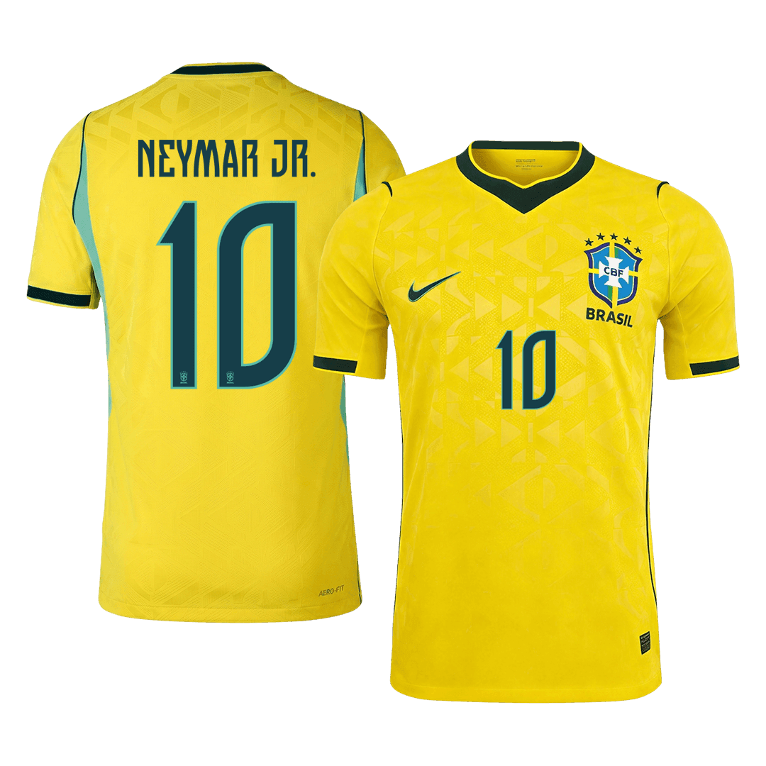 Tricouri Fotbal Brazilia NEYMAR JR. #10 Acasă Cupa Mondială 2026 Authentic
