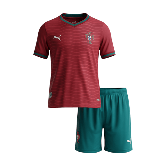 Set Tricouri Fotbal Portugalia Acasă 2026 Pentru Copii