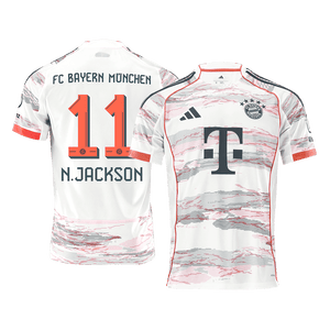 Tricouri Fotbal Bayern Munchen N.JACKSON #11 Deplasare 2025/26
