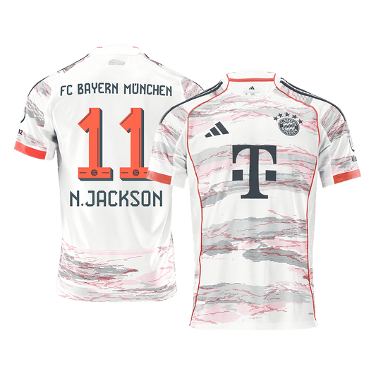 Tricouri Fotbal Bayern Munchen N.JACKSON #11 Deplasare 2025/26