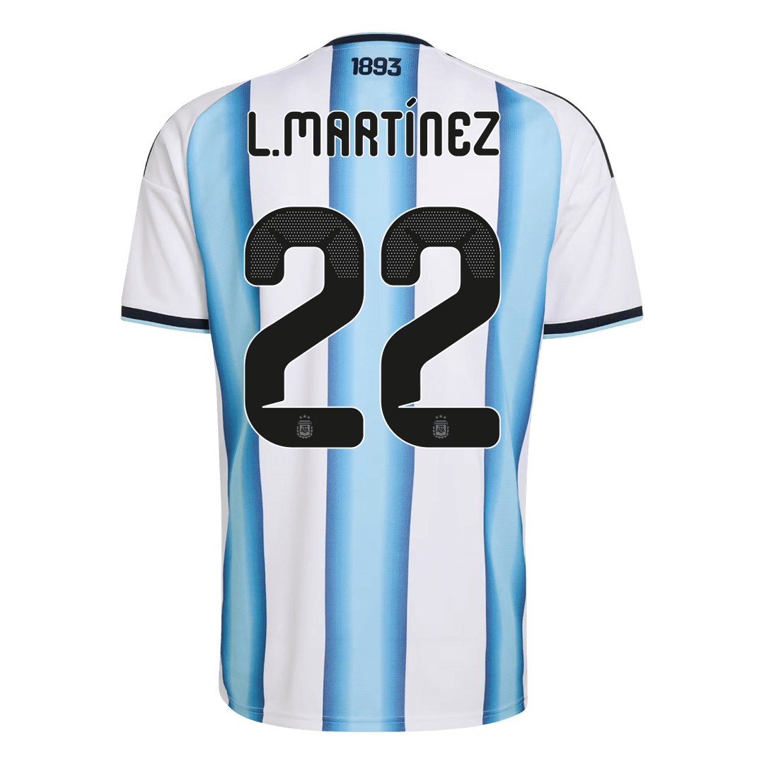 Tricouri Fotbal Argentina L.MARTÍNEZ #22 Acasă Cupa Mondială 2026