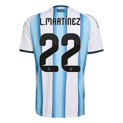 Tricouri Fotbal Argentina L.MARTÍNEZ #22 Acasă Cupa Mondială 2026