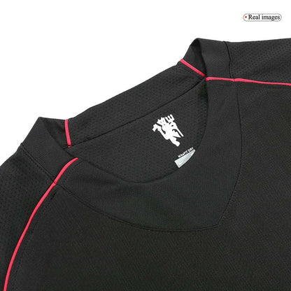 Tricouri Fotbal Vintage Manchester United Deplasare 2007/08 Mânecă Lungă