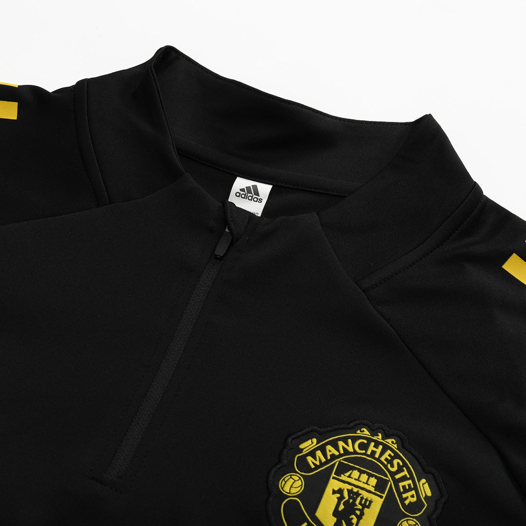 Set Bluză Manchester United 2025/26 Pentru Copii - Black