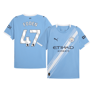 Tricouri Fotbal Manchester City FODEN #47 Acasă 2025/26 - Premium