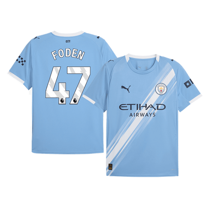 Tricouri Fotbal Manchester City FODEN #47 Acasă 2025/26 - Premium (mărime mare)