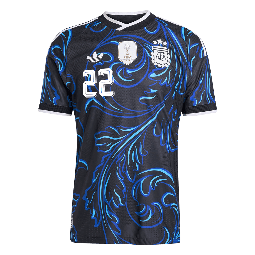 Tricouri Fotbal Argentina L. MARTÍNEZ #22 Deplasare Cupa Mondială 2026 Authentic