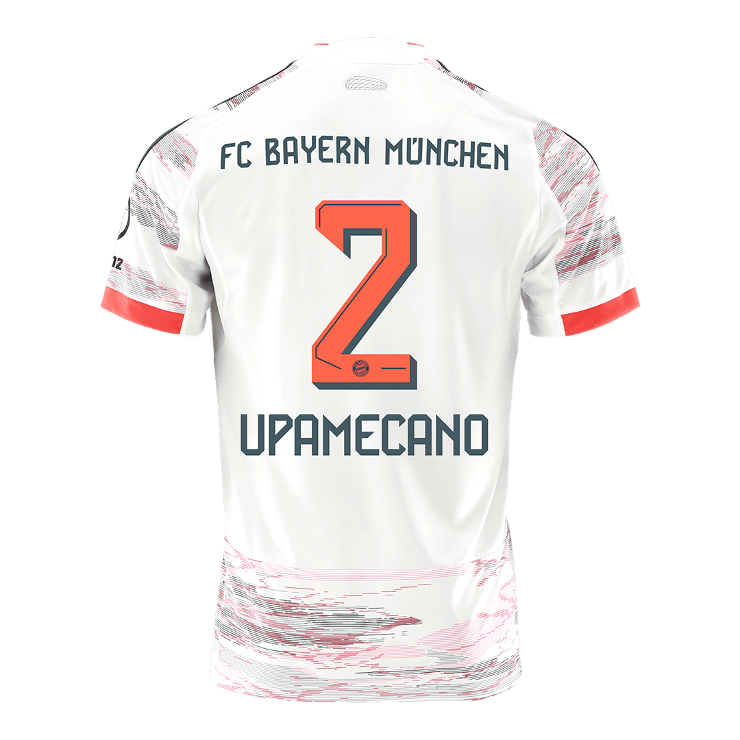 Tricouri Fotbal Bayern Munchen UPAMECANO #2 Deplasare 2025/26