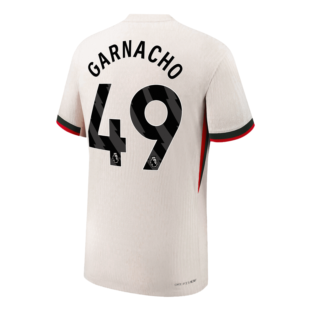 Tricouri Fotbal Chelsea GARNACHO #49 Deplasare 2025/26 Authentic