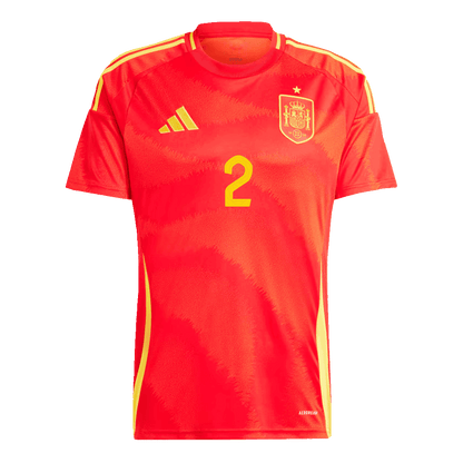 Tricouri Fotbal Spania CARVAJAL #2 Acasă 2024