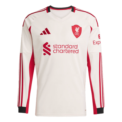 Tricouri Fotbal Liverpool Deplasare 2025/26 Mânecă Lungă (mărime mare)