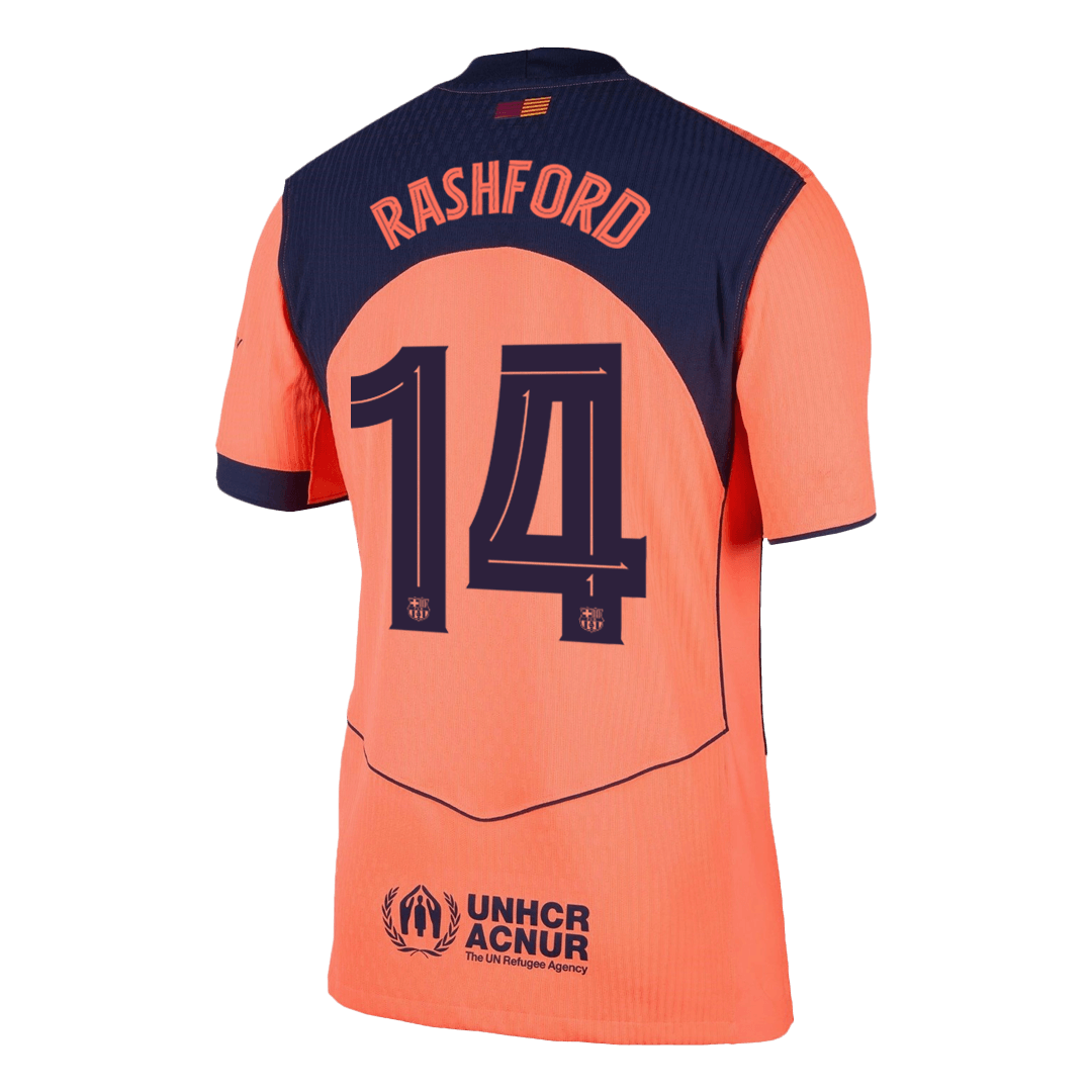 Tricouri Fotbal Barcelona RASHFORD #14 Treilea 2025/26 Authentic - UCL