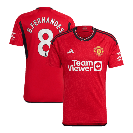 Tricouri Fotbal Manchester United B.FERNANDES #8 Acasă 2023/24 (mărime mare)
