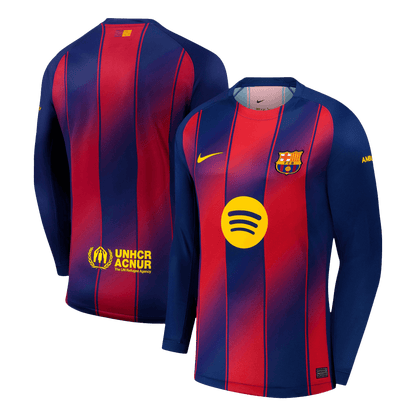 Tricouri Fotbal Barcelona Acasă 2025/26 Mânecă Lungă