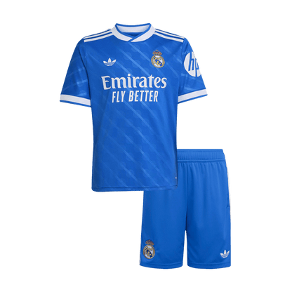 Set Tricouri Fotbal Real Madrid Treilea 2025/26 Pentru Copii