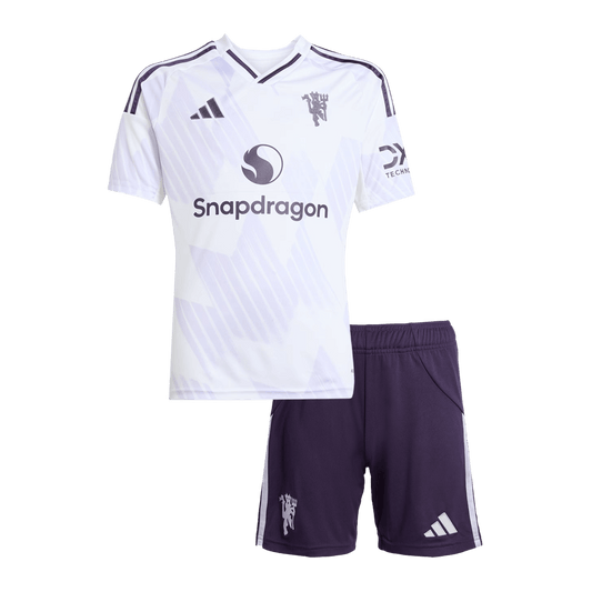 Set Tricouri Fotbal Manchester United Deplasare 2025/26 Pentru Copii