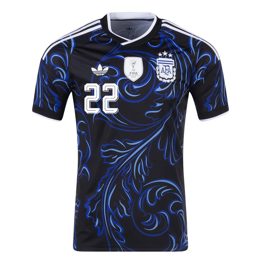 Tricouri Fotbal Argentina L. MARTÍNEZ #22 Deplasare Cupa Mondială 2026