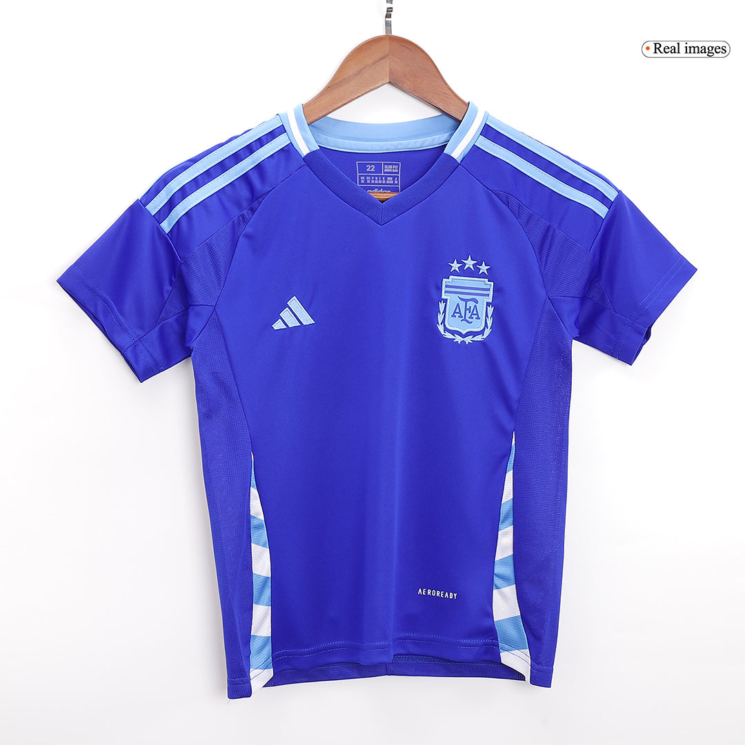 Set Tricouri Fotbal Argentina Deplasare 2024 Pentru Copii