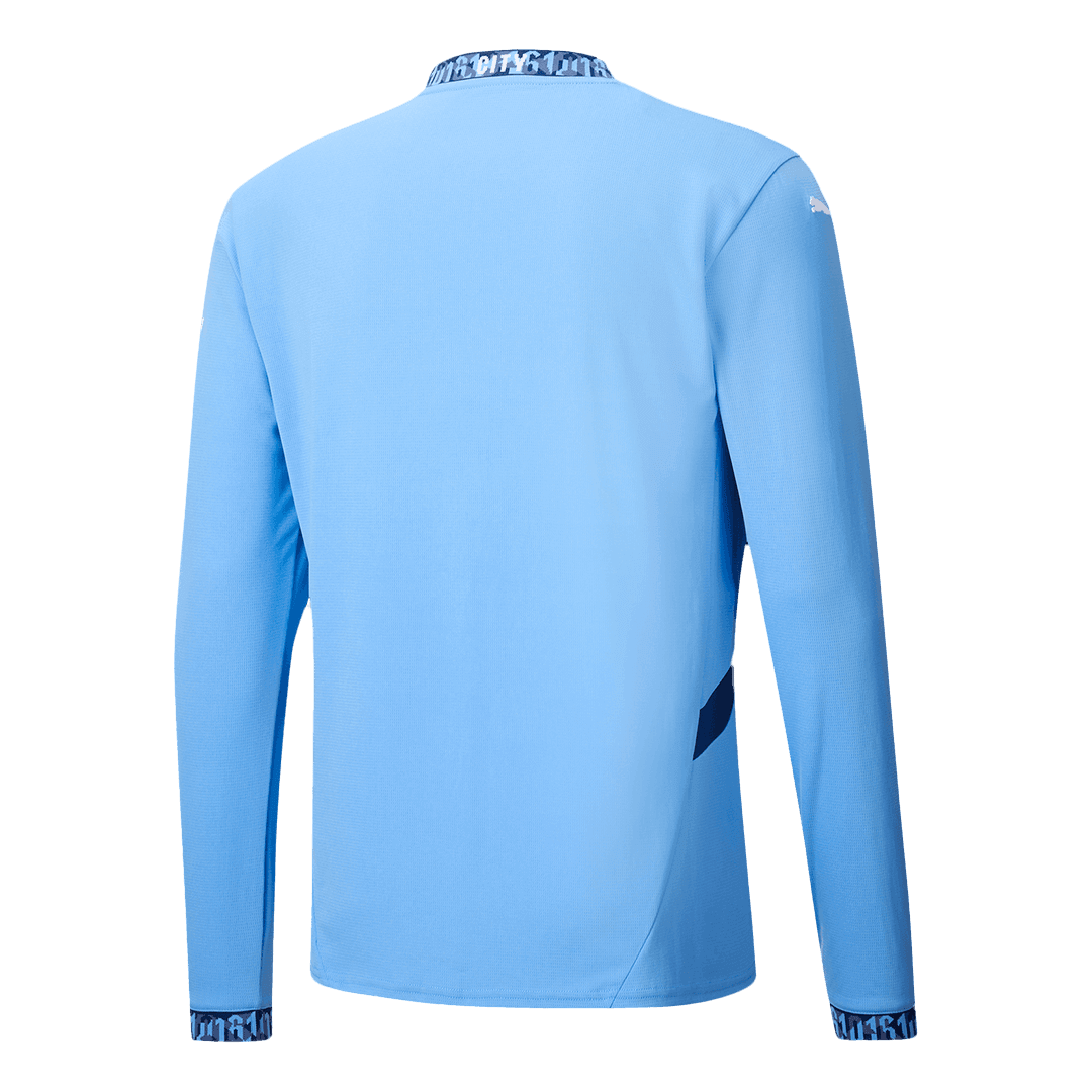 Tricouri Fotbal Manchester City Acasă 2024/25 Mânecă Lungă (mărime mare)