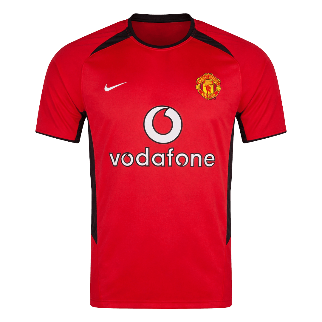Tricouri Fotbal Vintage Manchester United Acasă 2002/04