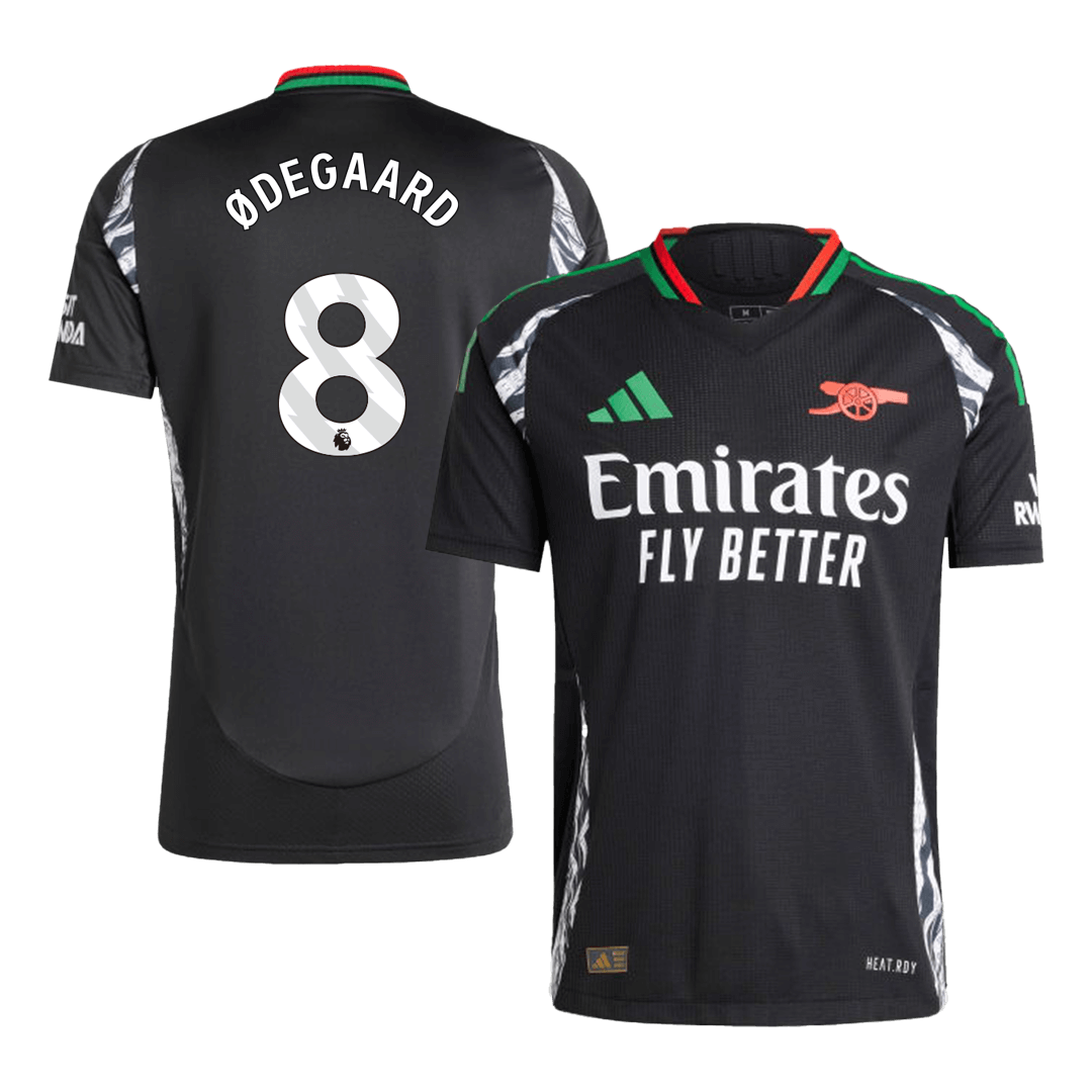 Tricouri Fotbal Arsenal ØDEGAARD #8 Deplasare 2024/25 Authentic