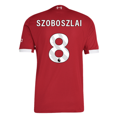 Tricouri Fotbal Liverpool SZOBOSZLAI #8 Acasă 2025/26 Authentic