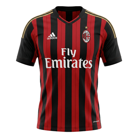 Tricouri Fotbal Vintage AC Milan Acasă 2013/14