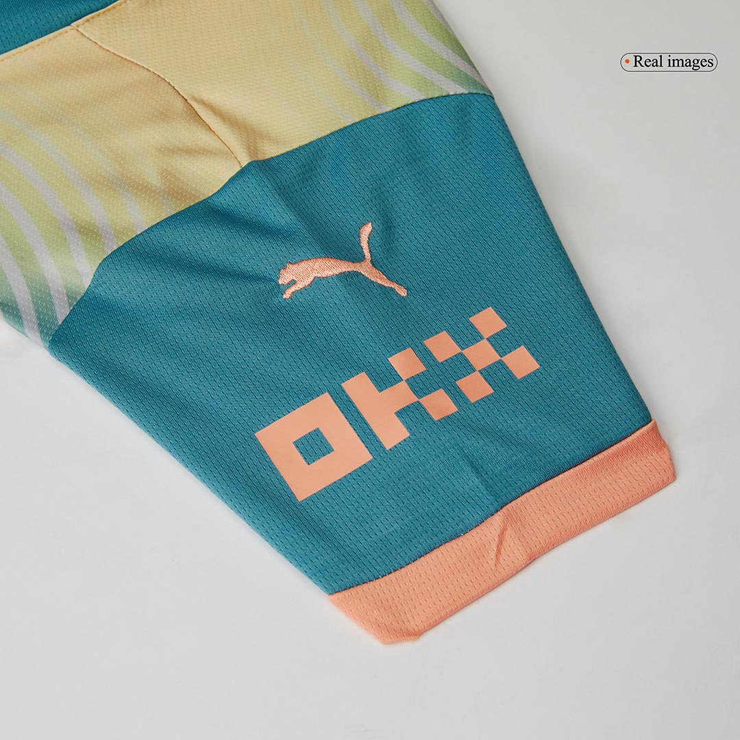 Set Tricouri Fotbal Manchester City Al Patrulea 2024/25 Pentru Copii - Definitely City