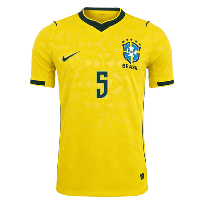 Tricouri Fotbal Brazilia CASEMIRO #5 Acasă Cupa Mondială 2026 Authentic