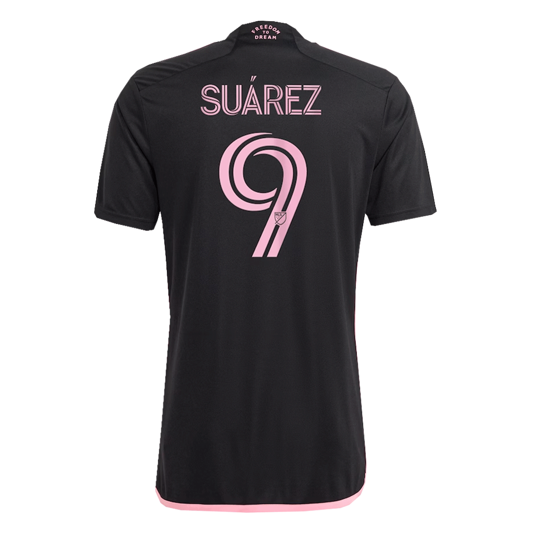 Tricouri Fotbal Inter Miami CF SUÁREZ #9 Deplasare 2023 (mărime mare)