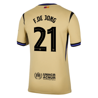 Tricouri Fotbal Barcelona F.DE JONG #21 Deplasare 2025/26 - UCL