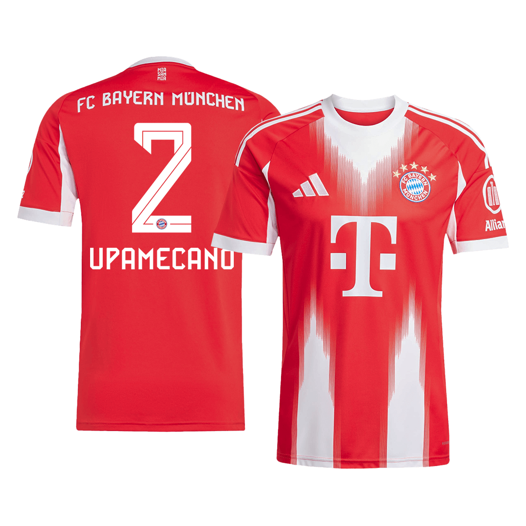 Tricouri Fotbal Bayern Munchen UPAMECANO #2 Acasă 2025/26 - Premium