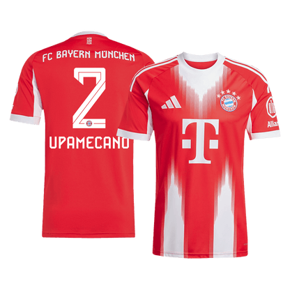 Tricouri Fotbal Bayern Munchen UPAMECANO #2 Acasă 2025/26 - Premium