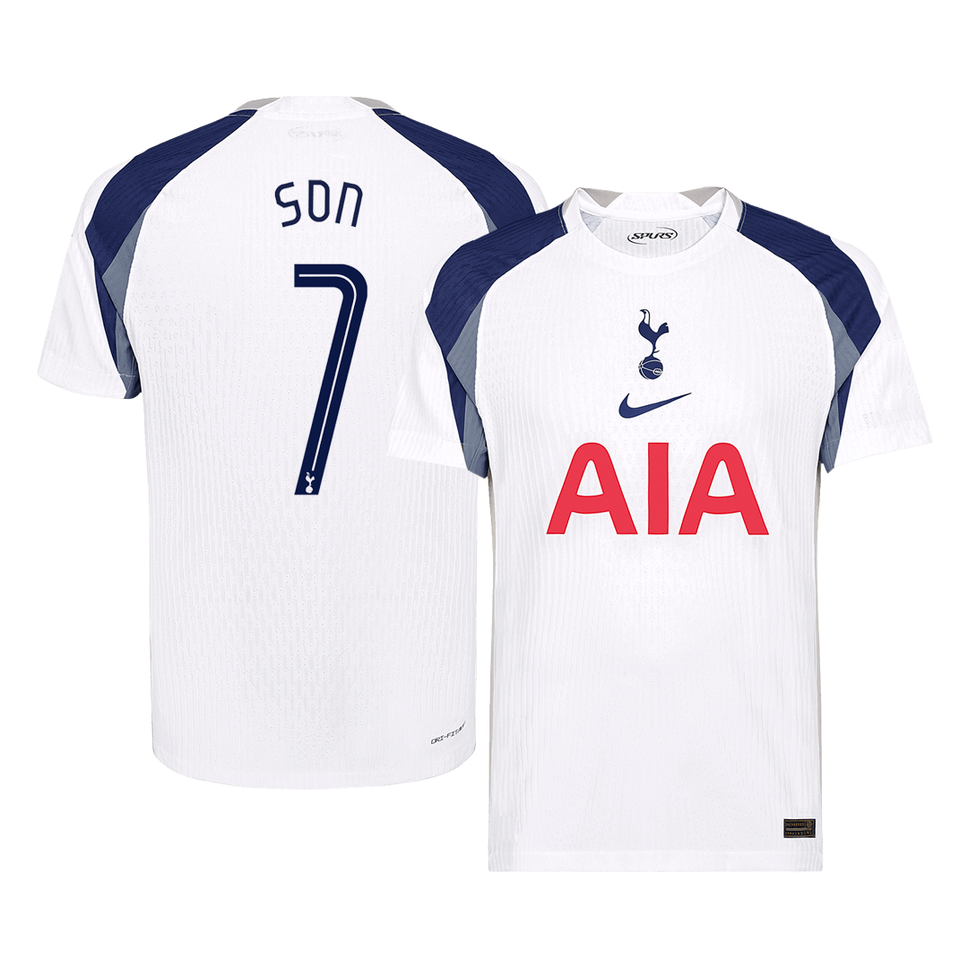 Tricouri Fotbal Tottenham Hotspur SON #7 Acasă 2025/26 Authentic - UCL