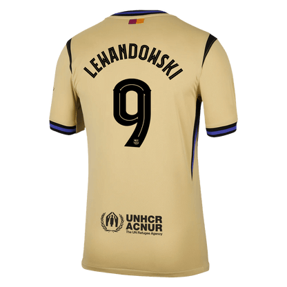 Tricouri Fotbal Barcelona LEWANDOWSKI #9 Deplasare 2025/26 - UCL