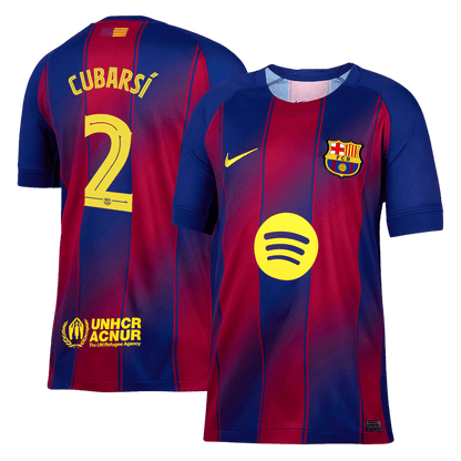 Tricouri Fotbal Barcelona CUBARSÍ #2 Acasă 2025/26 UCL - Premium (mărime mare)