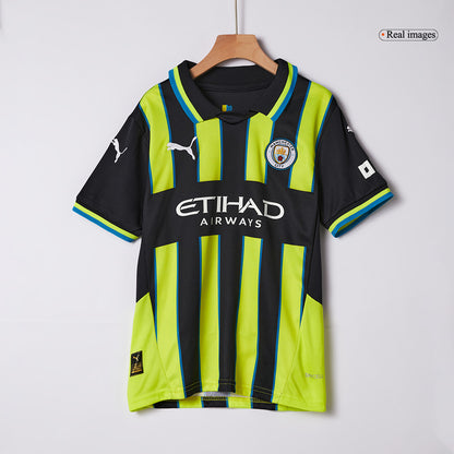 Set Tricouri Fotbal Manchester City Deplasare 2024/25 Pentru Copii