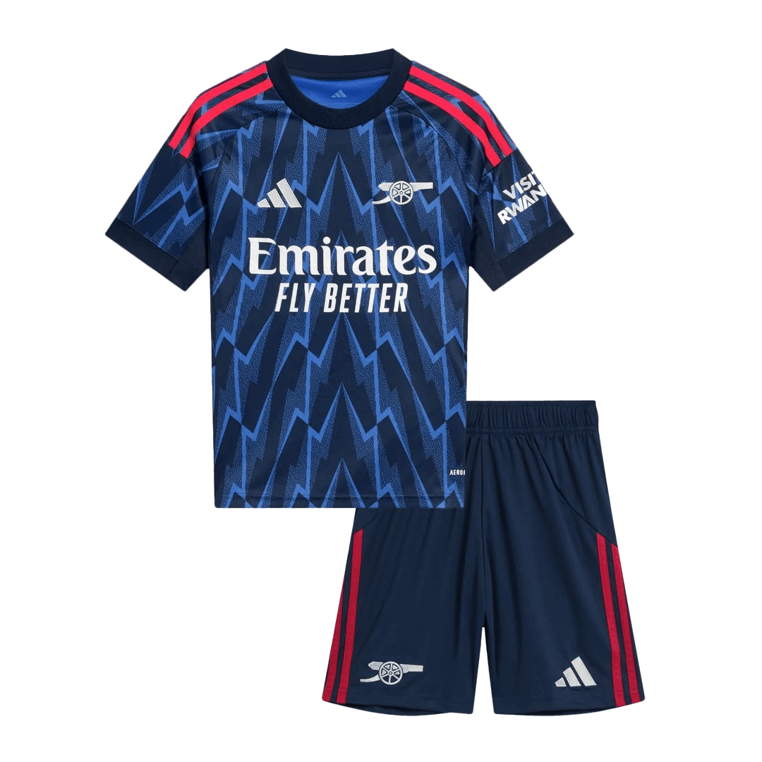 Set Tricouri Fotbal Arsenal Deplasare 2025/26 Pentru Copii