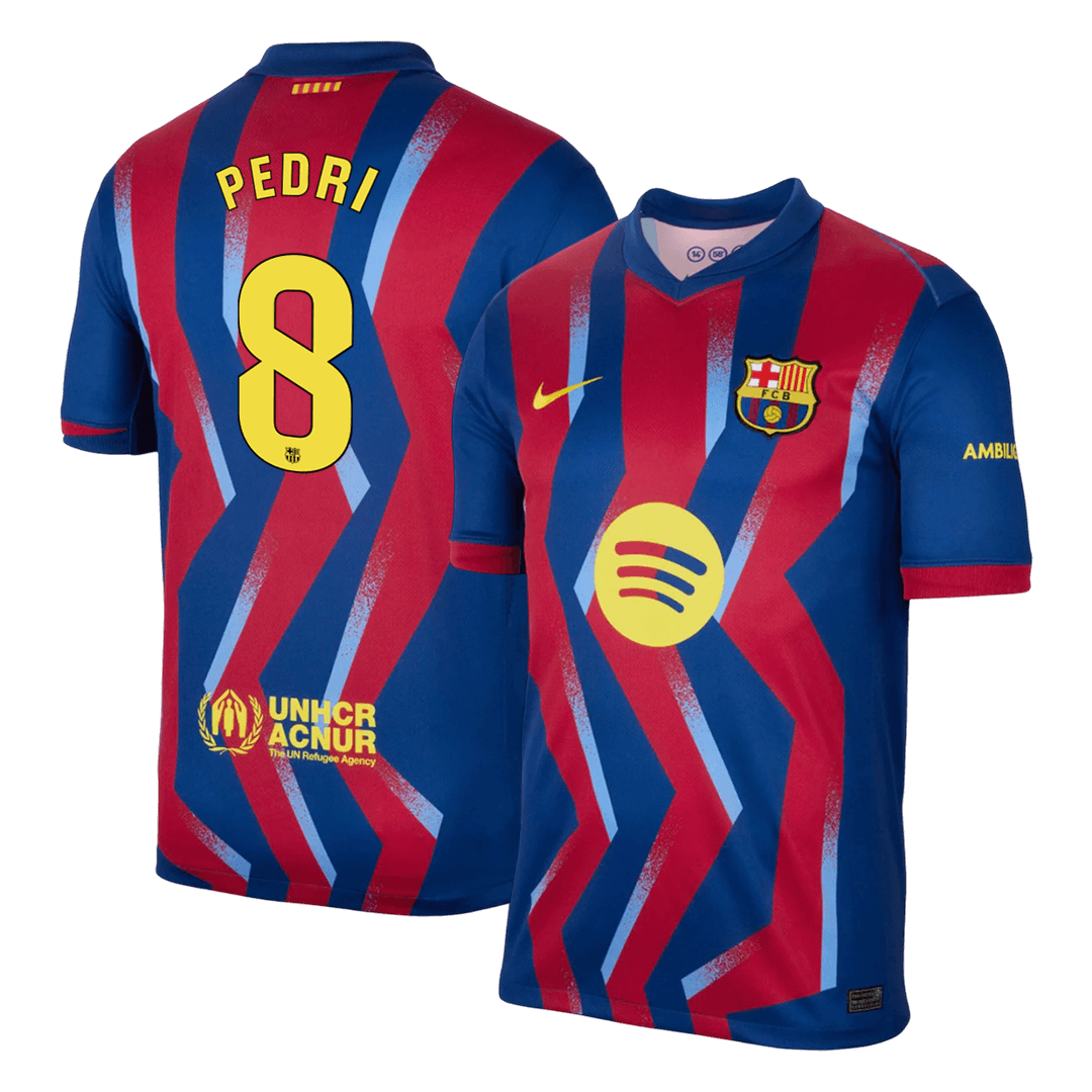 Tricouri Fotbal Barcelona PEDRI #8 Al Patrulea 2025/26