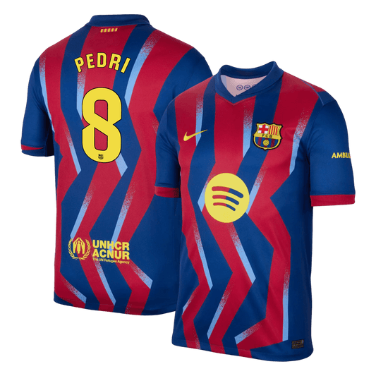 Tricouri Fotbal Barcelona PEDRI #8 Al Patrulea 2025/26