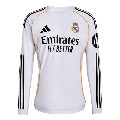 Tricouri Fotbal Real Madrid Acasă 2025/26 Mânecă Lungă