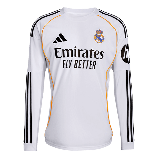 Tricouri Fotbal Real Madrid Acasă 2025/26 Mânecă Lungă