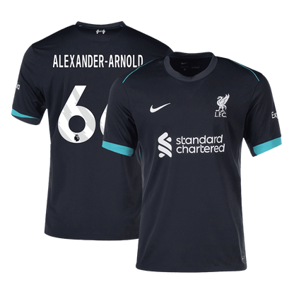 Tricouri Fotbal Liverpool ALEXANDER-ARNOLD #66 Deplasare 2024/25 (mărime mare)