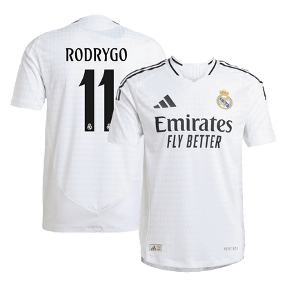 Tricouri Fotbal Real Madrid RODRYGO #11 Acasă 2024/25 Authentic