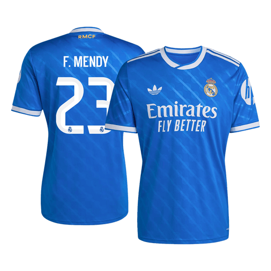 Tricouri Fotbal Real Madrid F. MENDY #23 Treilea 2025/26